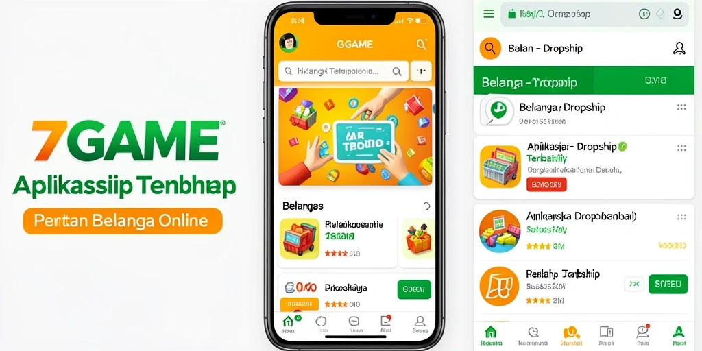 Tampilan antarmuka aplikasi 7GAME yang user-friendly untuk pengalaman belanja.