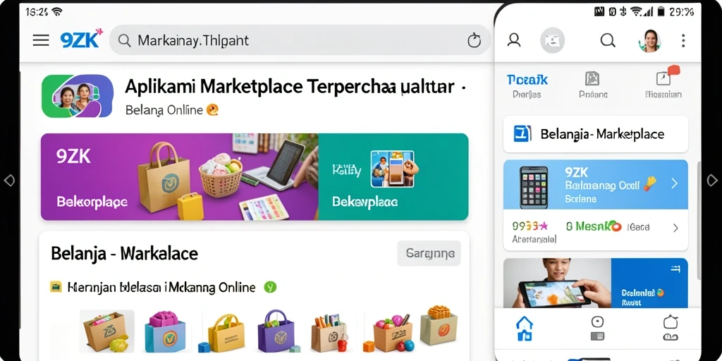 Tampilan antarmuka utama aplikasi 9ZK yang menarik dan fungsional.