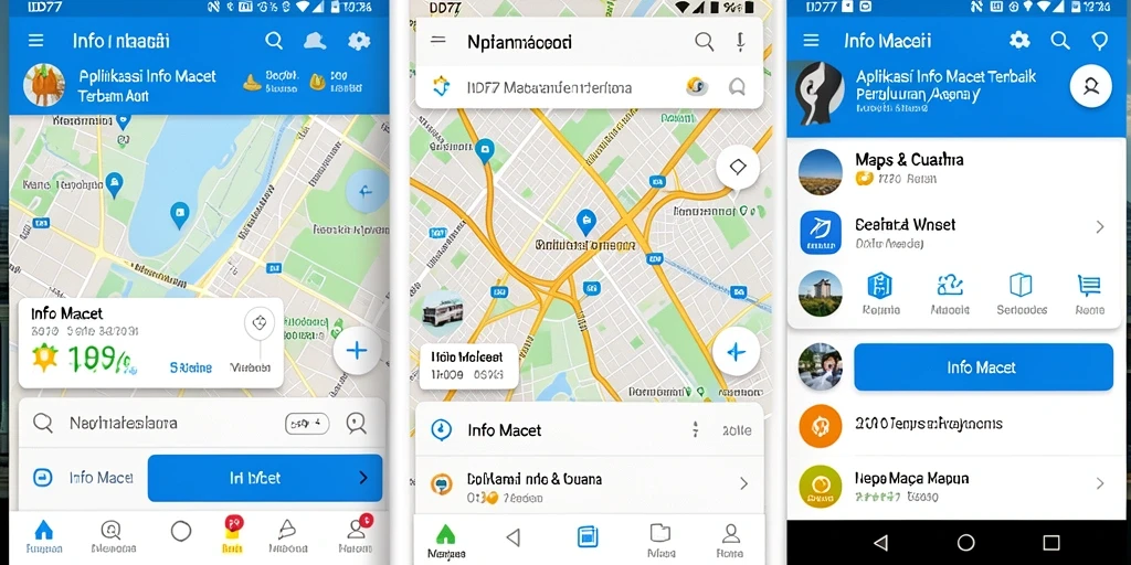 Tampilan antarmuka IDR77 dengan informasi kemacetan real-time.