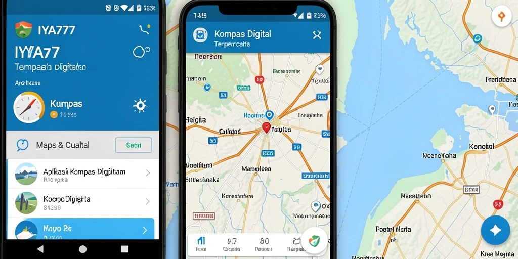 Screenshot utama IYA777 menampilkan antarmuka Kompas Digital yang modern.