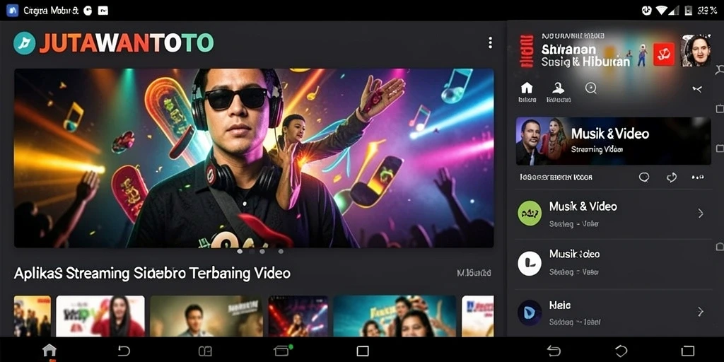 Tampilan antarmuka aplikasi JUTAWANTOTO yang menarik dan modern.