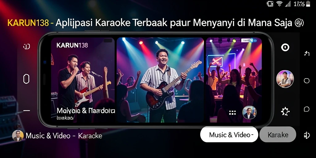 Tampilan antarmuka KARUN138 yang menarik dan sederhana, siap untuk karaoke.