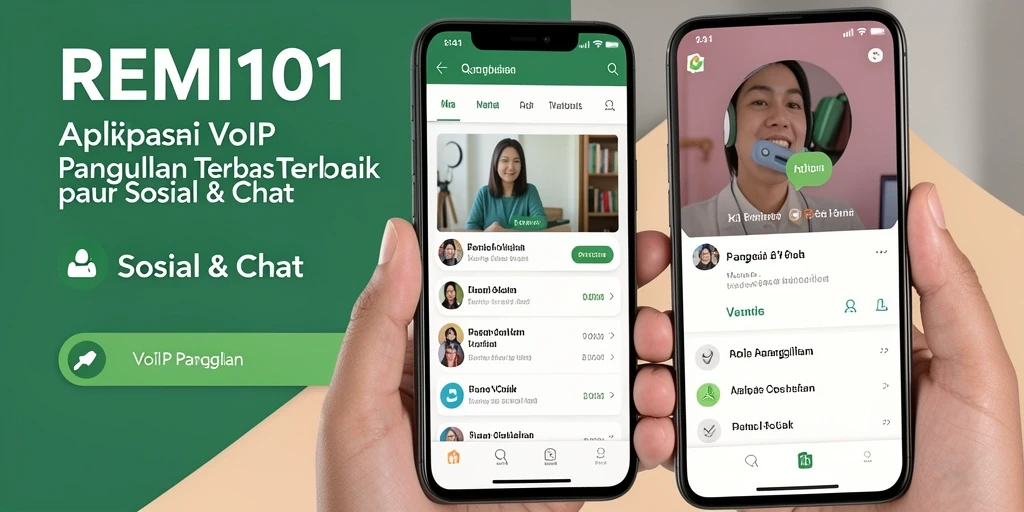 Antarmuka REMI101 dengan fitur VoIP Panggilan yang menarik.