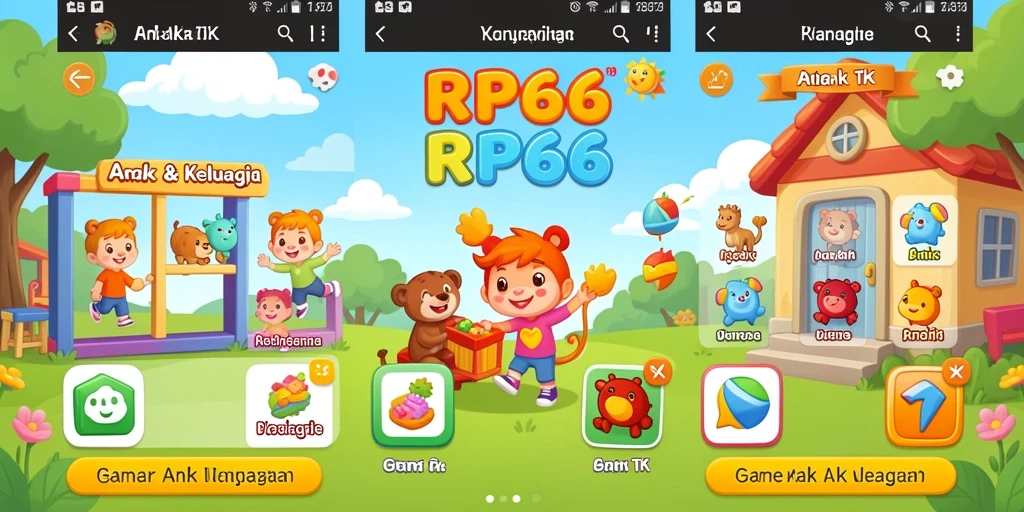 Antarmuka menarik dan intuitif untuk anak-anak.