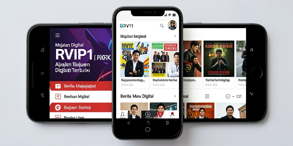 Tampilan antar muka RVIP1 yang interaktif dan menarik.