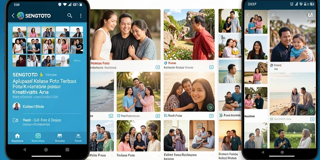 Antarmuka aplikasi SENGTOTO untuk kolase foto yang menarik dan user-friendly.