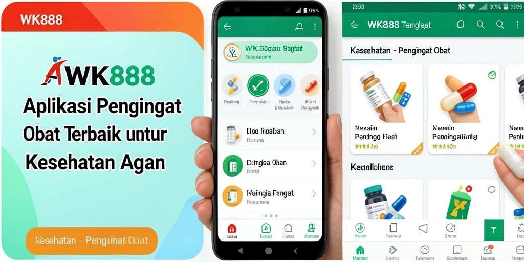Antarmuka aplikasi WK888 Pengingat Obat yang intuitif.