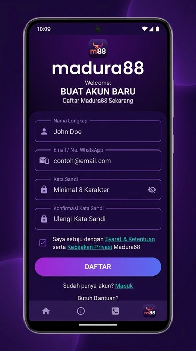 Buat Akun Baru di madura88 Secara Mudah